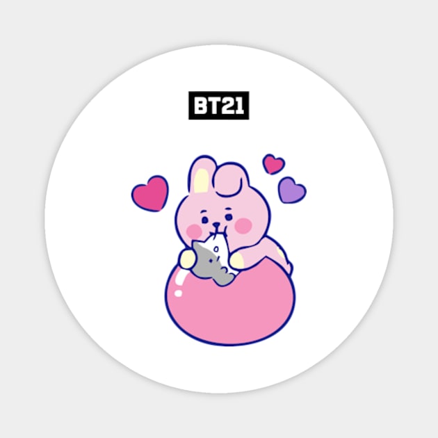 bt21 bts exclusive design 111 Magnet by Typography Dose